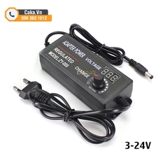 Nguồn Adapter điều chỉnh điện áp AC DC 3V 9V 12V 24V 2A 3A 5A có màn hình hiển thị