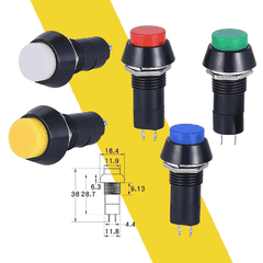Nút nhấn PBS-11 12MM 250V 3A