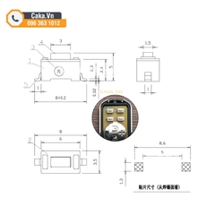 Nút Nhấn Dán SMD 2 Chân 3x6mm Cao 5mm Dùng Cho Tay Bấm Remote