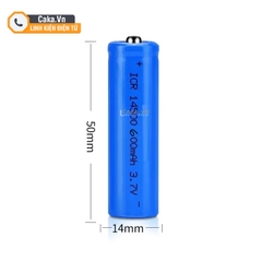 Pin Li-ion 14500 3.7V 600mAh AA Sạc Lại Cho Đèn Pin, Đèn Đội Đầu, Đèn Torch