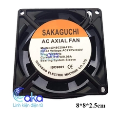 Quạt hút 220V SAKAGUCHI 80x80x25mm