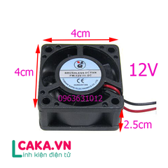 Quạt tản nhiệt 12V 40x40x20mm