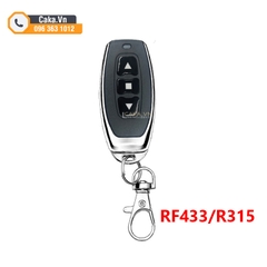 Tay phát Remote RF 315MHz 433MHz 3 nút mũi tên vỏ INOX