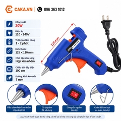 Súng Bắn Keo Nến 20W Có Chân Đỡ