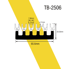 Thanh jump nối tắt cầu đấu domino 15A 25A 3P 4P 6P 12P chuyên dụng