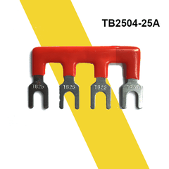 Thanh nối tắt jump domino 3P 4P 6P chân 25A trong tủ điện