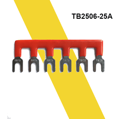 Thanh nối tắt jump domino 3P 4P 6P chân 25A trong tủ điện