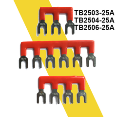 Thanh jump nối tắt cầu đấu dây domino 25A 3 chân TB2503