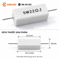 Điện Trở Sứ Công Suất 5W Sai Số 5%