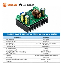 Mạch Tăng Áp DC-DC 600W 10-60V Lên 12-80V Chỉnh Dòng
