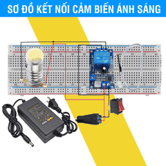 Bài Thực Hành Công Nghệ Lớp 8 Mô Đun Cảm biến ánh sáng 12V Relay