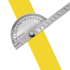 Thước Đo Góc 180 Độ Bằng Thép Không Gỉ 145mm