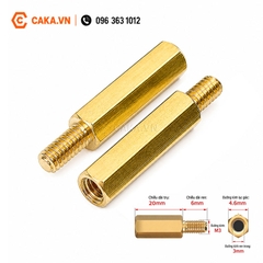 Trụ Đồng M3 Đực Cái 20mm