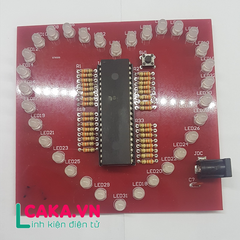 Bộ linh kiện lắp ráp mạch trái tim 32 led đã nạp code