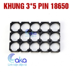 Khung ghép đế pin 18650 (3x5)