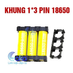 Khung ghép đế pin 18650 (1x3)