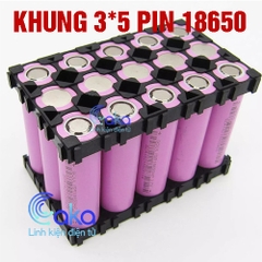 Khung ghép đế pin 18650 (3x5)