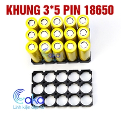 Khung ghép đế pin 18650 (3x5)