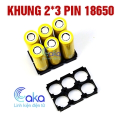 Khung ghép đế pin 18650 (2x3)