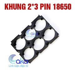 Khung ghép đế pin 18650 (2x3)