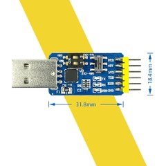 Mạch Chuyển Tín Hiệu 6 Chức Năng USB UART RS232 RS485 CP2102