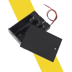Hộp Pin AA 1.5V có nắp và công tắc