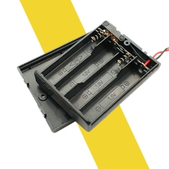 Hộp Đế Pin AAA 1/2/3/4 Pin Có nắp và công tắc on/off