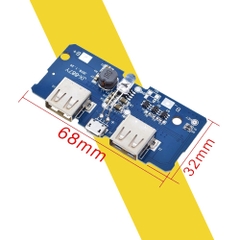 Mạch sạc dự phòng 2A 2 cổng USB