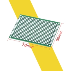 Mạch PCB Đục Lỗ 1 Mặt Màu Xanh – Loại Tốt, Dễ Hàn