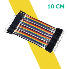 Bộ Dây Cắm Breadboard 10cm – 40 Sợi Đực-Đực, Cái-Cái, Đực-Cái