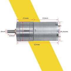 Động cơ giảm tốc 12V GA25-370 280RPM