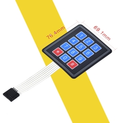 Bàn phím ma trận mềm 3x4 Keypad cho Arduino, mạch điện tử