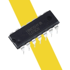 IC TL074 DIP-14 – Op-Amp 4 Kênh Đầu Vào JFET Độ Nhiễu Thấp