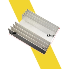 Nhôm tản nhiệt 8 cánh 110x85x30mm