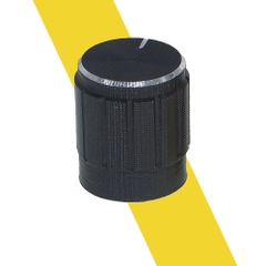 Núm Vặn Chiết Áp Nhôm 15x17mm - Núm Biến Trở Trục 6mm