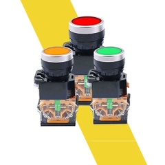 Công tắc nút nhấn nhả đề LA38-11 phi 22mm