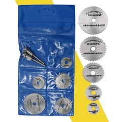 Bộ đĩa cắt gỗ mini trục 3mm 7 chi tiết