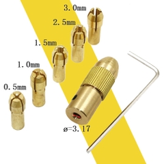 Bộ đầu kẹp mũi khoan mini 5 chi tiết