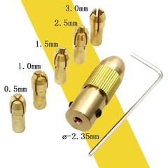 Bộ đầu kẹp mũi khoan mini trục 2.3mm