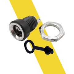 Jack sạc DC-022B chuẩn 5.5mm x 2.1mm - Jack DC Có cao su chống nước