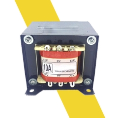 Biến áp 10A đối xứng 12V 0 12V, 15V 0 15V