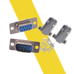 Cổng COM DB9 – Jack RS232 đực cái vỏ nhựa hàn dây