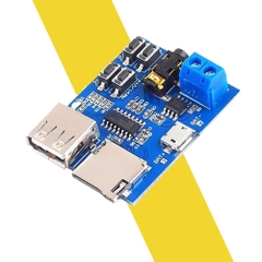 Mạch phát nhạc MP3 thẻ nhớ và USB Amply 2W nhỏ gọn