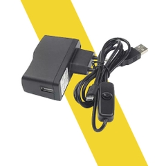 Nguồn raspberry 5V 2.5A USB Micro Công Tắc