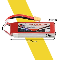 Pin Lipo 3S 2700mAh 12.6V