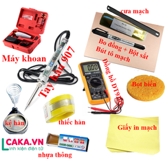 Bộ dụng cụ làm mạch in thủ công full phụ kiện