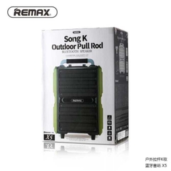 Loa kéo + xách Remax X5 kèm 2 mic hát karaoke