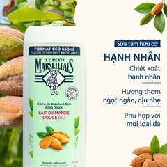 Sữa tắm 92% hữu cơ LE PETIT MARSEILLAIS 650ml