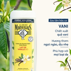 Sữa tắm 92% hữu cơ LE PETIT MARSEILLAIS 650ml