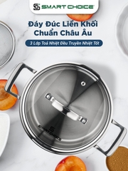 Nồi Inox 304 SmartChoice SCG-NL001 Liền Khối 3 Đáy